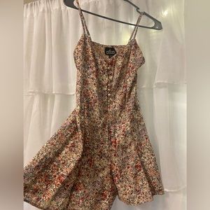 Amelie Floral Button Romper